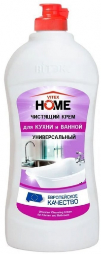 VITEX HOME Чистящий крем для КУХНИ и ВАННОЙ Универсальный, 500 мл