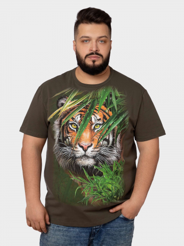 Футболка Тигр в джунглях PLUS Size