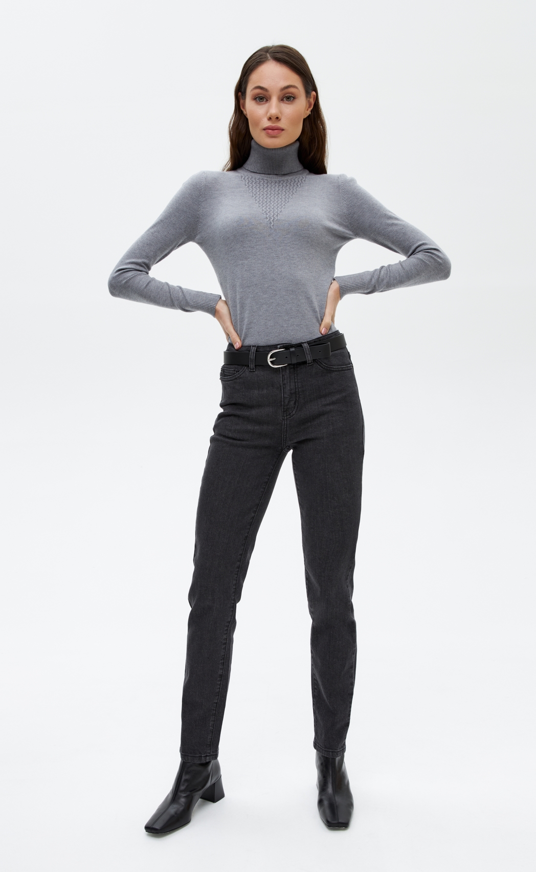 Джинсы F022-01-715 black