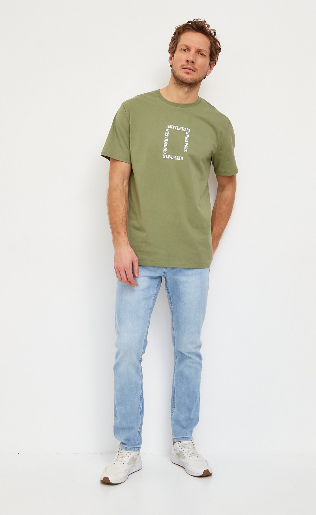 Футболка муж. FJ-106-03b khaki Fine Joyce 947272399