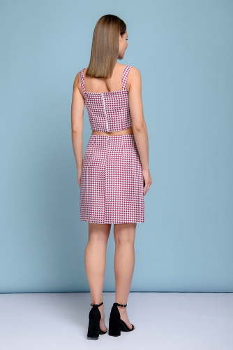 Топ 1001 DRESS #783363Вишневый (принт)