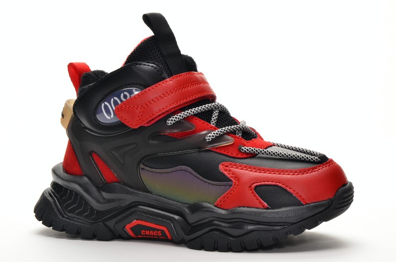 Baas DC6195-8 Кроссовки чер-красн иск кожа, подклад байка