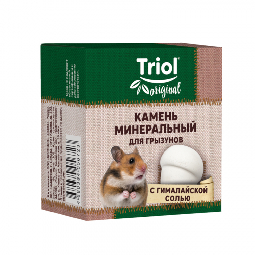 Triol Камень минеральный Triol Original «Жёлудь» для грызунов с гималайской солью, 35 г