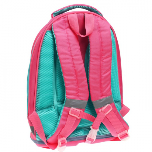 Рюкзак каркасный школьный, 39 х 28 х 18 см, + мешок для обуви, Calligrata П 