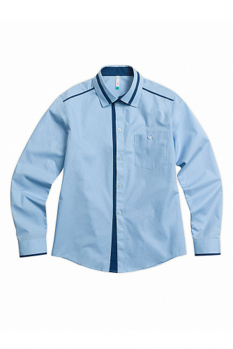 Рубашка #308159 BWCJ8096 Голубой