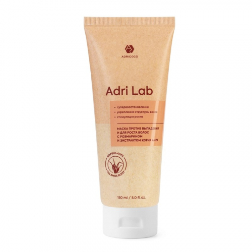 Маска Adri Lab против выпадения и для роста волос с розмарином и экстрактом корня аира ADRICOCO 150 мл