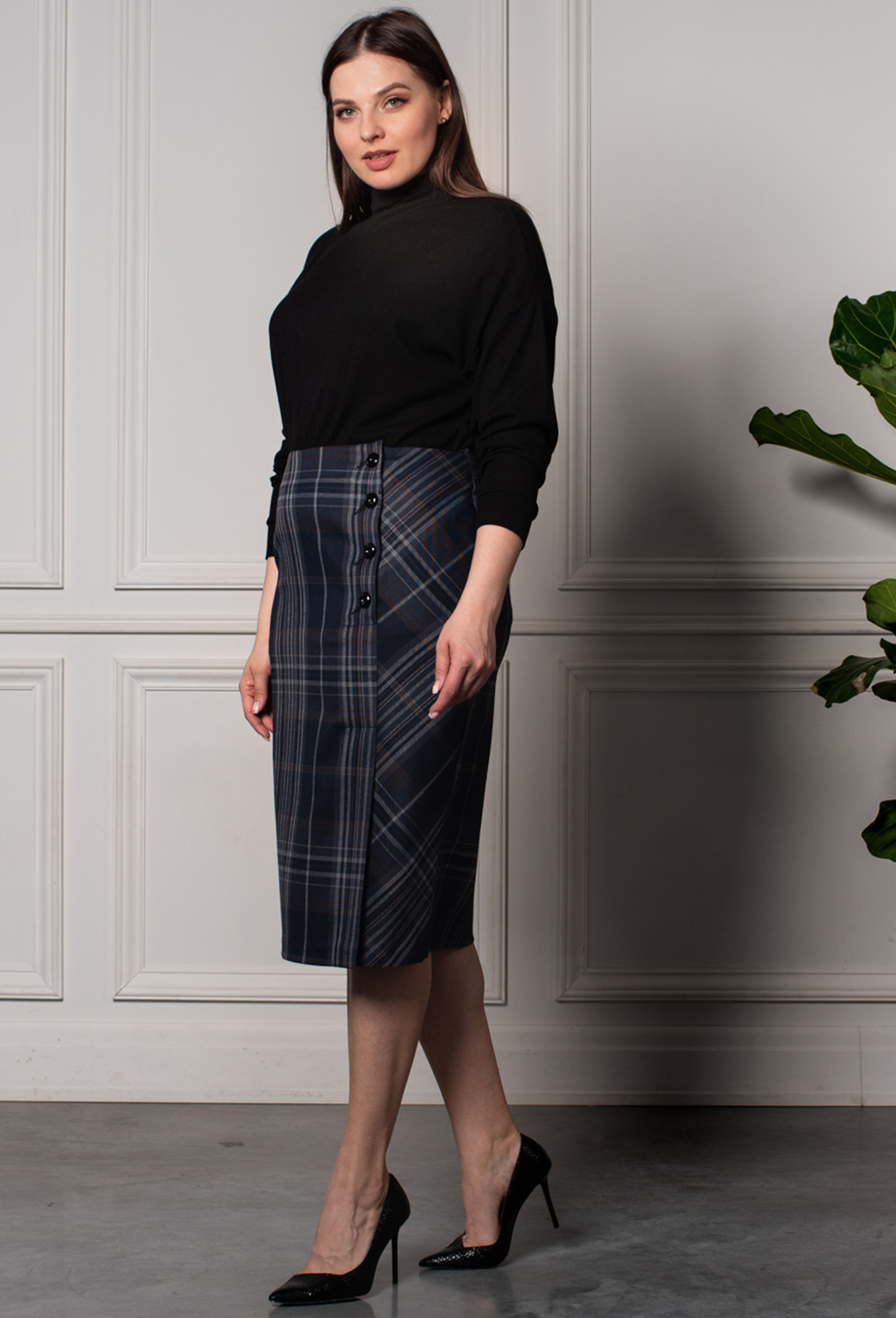 ст. цена1599руб.! Юбка Amelia Lux 3546 клетка