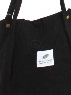 Сумка женская текстиль LIU-01-mpl, 1 отд (без молнии), вельвет черный 247640