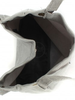 Сумка женская текстиль LIU-01-mpl, 1 отд (без молнии), вельвет серый 247851