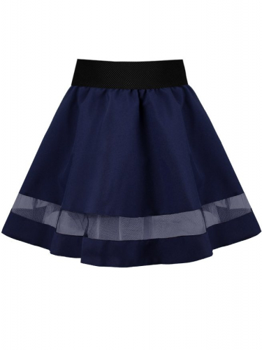 Синяя школьная юбка для девочки 82664-ДШ22