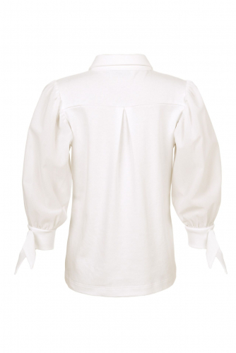 Ст.цена 1430 руб. Блузка трикотажная с рукавами 3/4 длины из шифона.