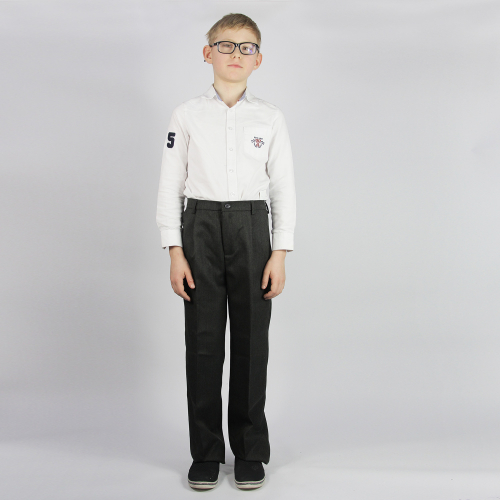 Серо оливковые детские брюки для мальчика