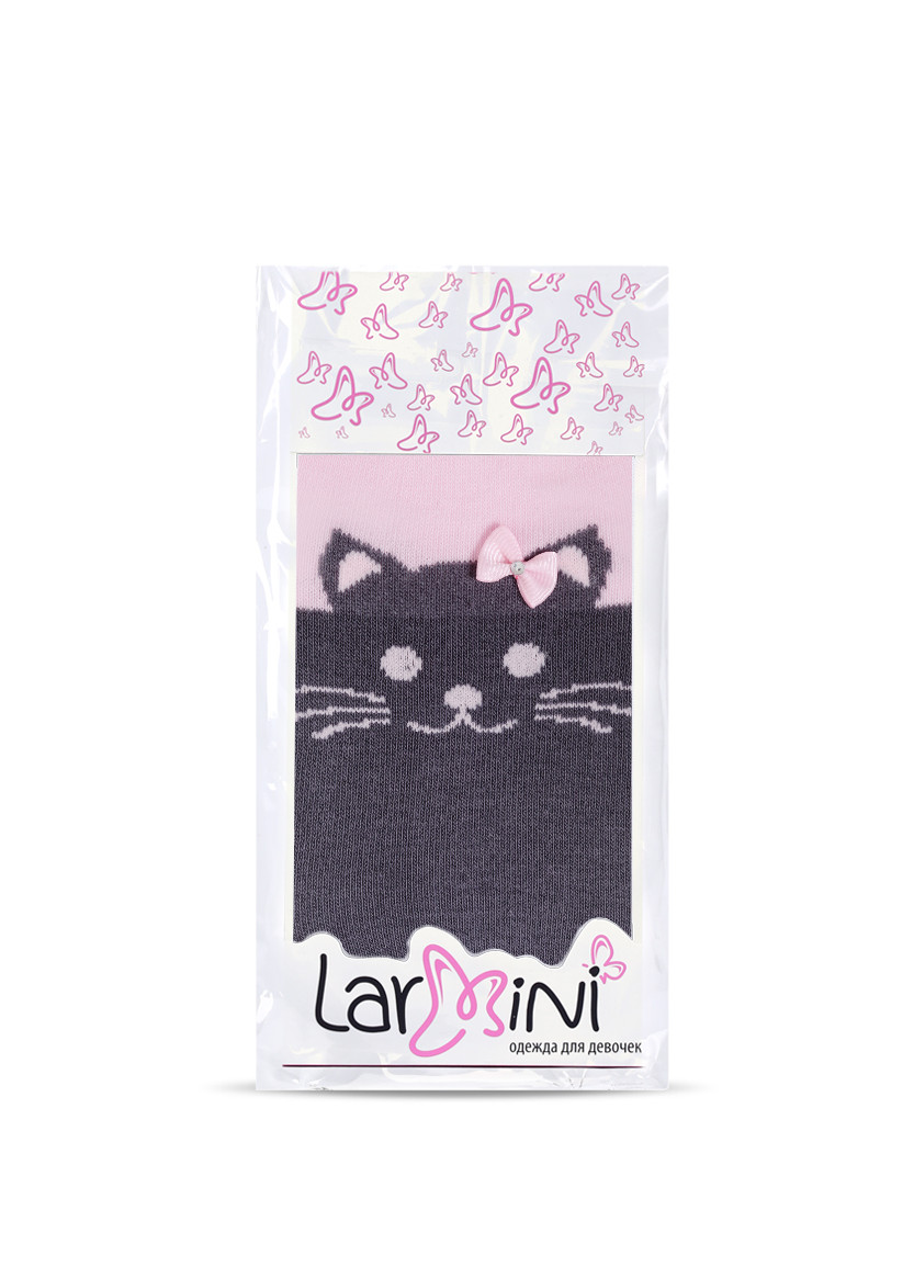 LARMINI Колготки LR-C-CAT-B-B-S-G, цвет серый/розовый