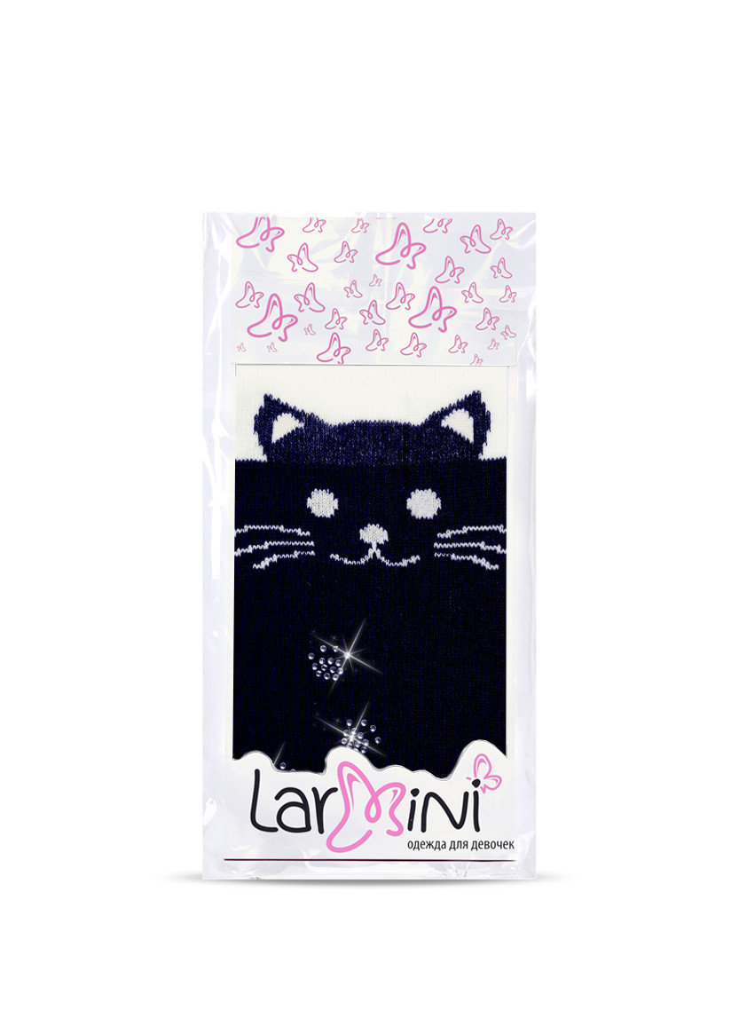 LARMINI Колготки LR-C-CAT-168056, цвет темно-синий/кремовый