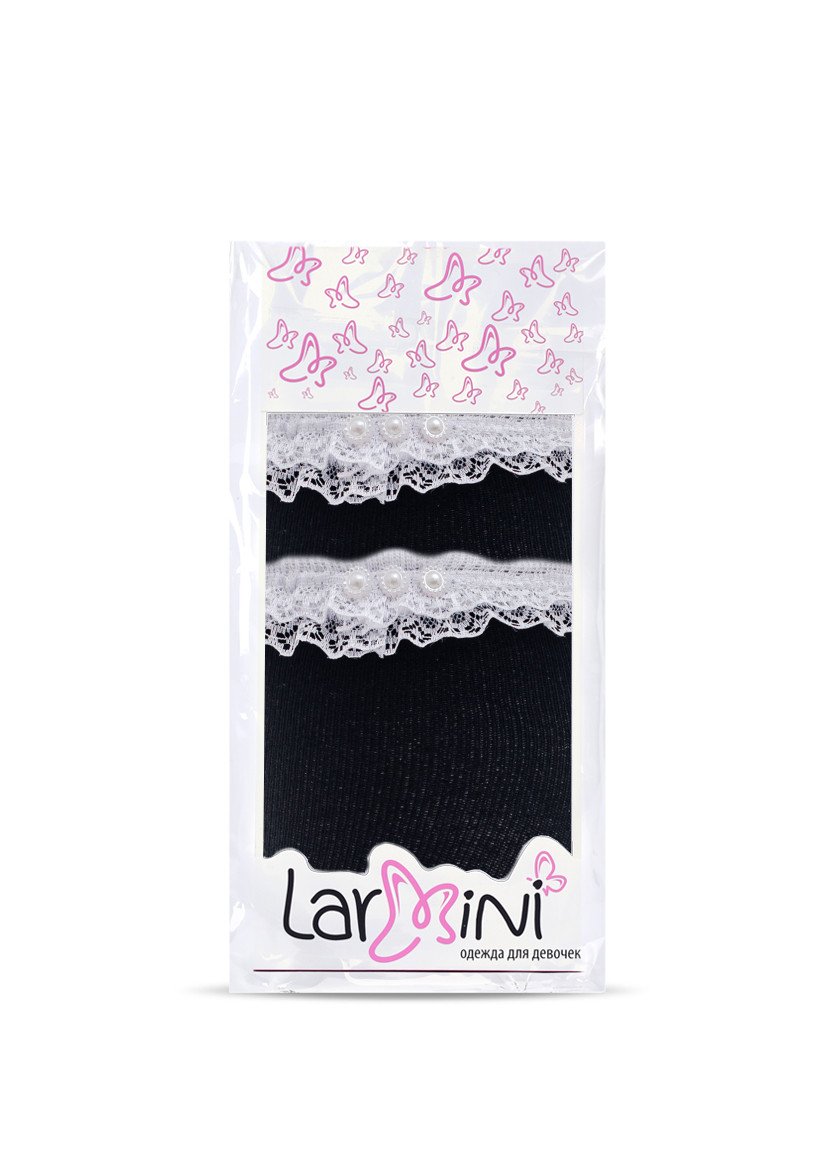 LARMINI Гольфы LR-G-2KT-12-3DPJ, цвет черный/белый