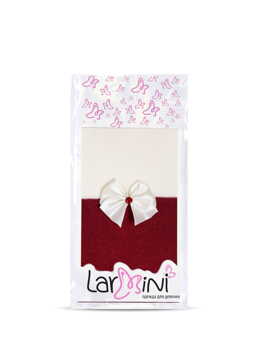 LARMINI Колготки LR-C-CAT-B-SLL-S, цвет бордовый/кремовый