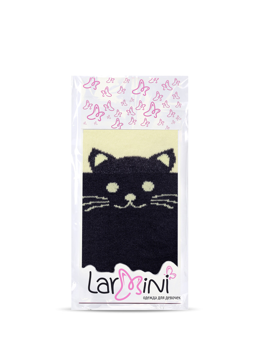 LARMINI Колготки LR-C-CAT-000001, цвет серый/желтый
