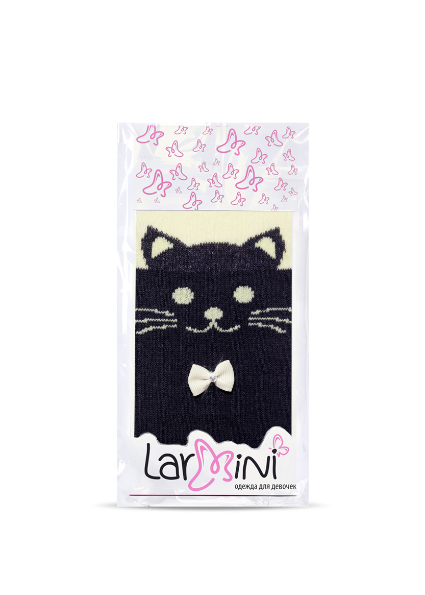 LARMINI Колготки LR-C-CAT-B-B-S-B, цвет серый/желтый