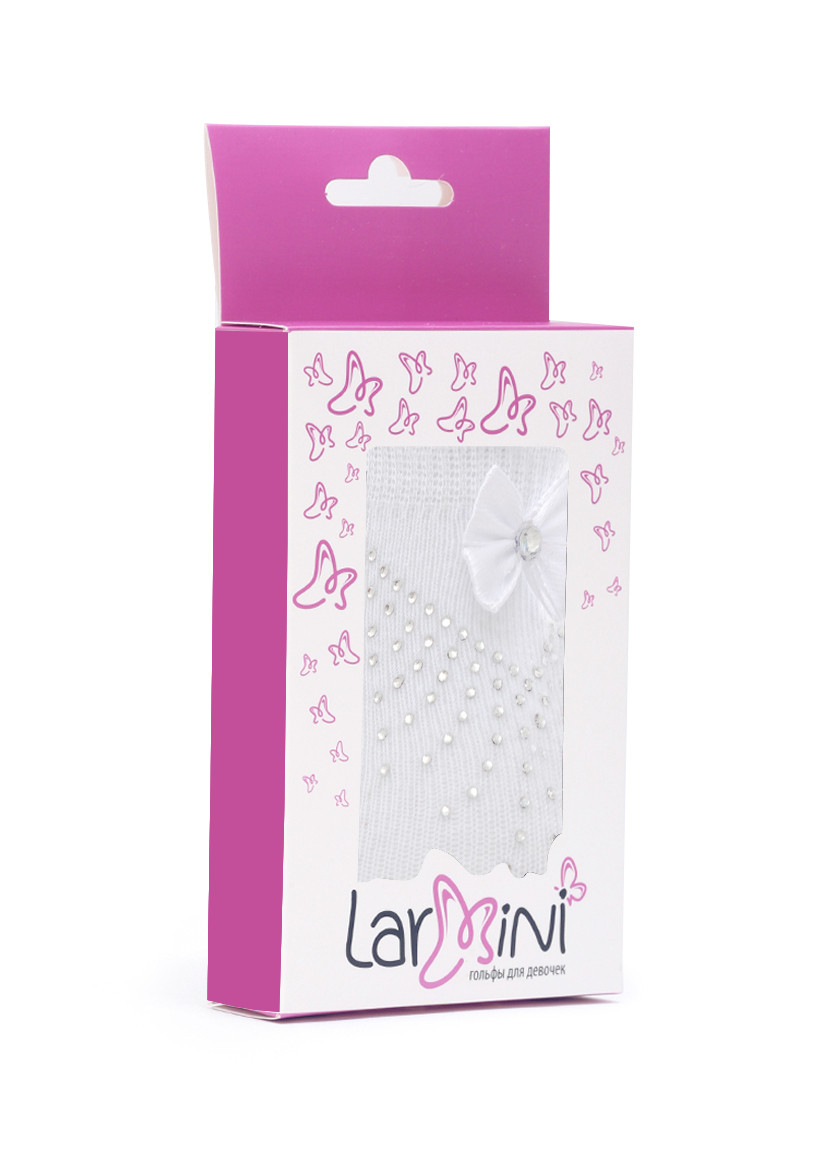 LARMINI Носки LR-S-182345-B-2BL-S, цвет белый