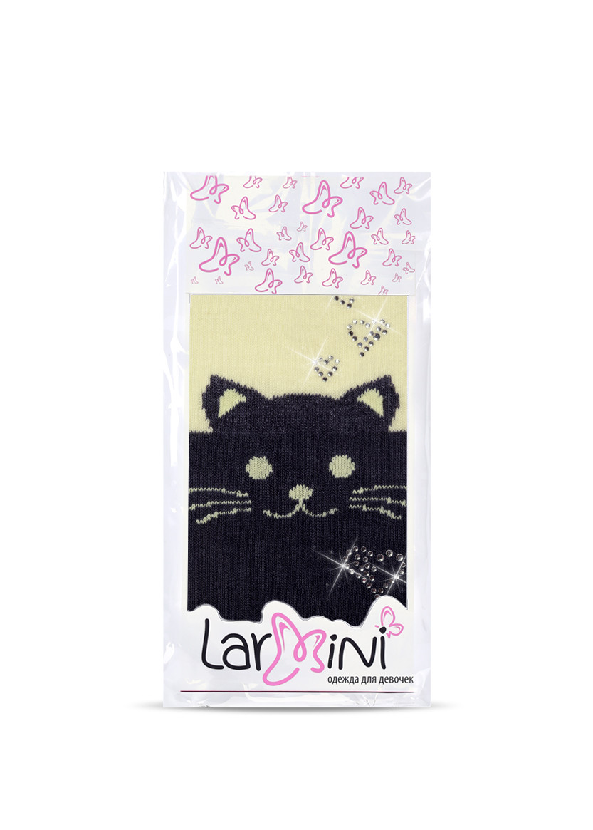 LARMINI Колготки LR-C-CAT-164833, цвет серый/желтый
