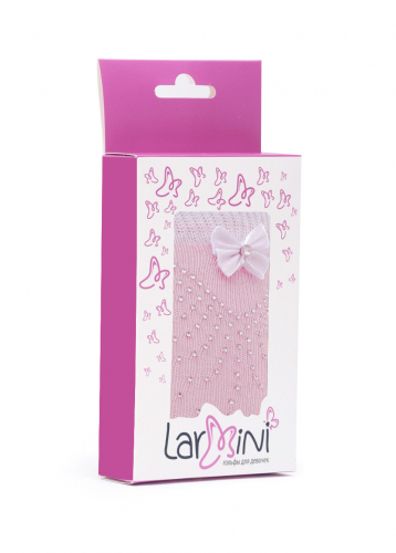 LARMINI Гольфы LR-G-182345-B-2BL-S, цвет розовый/белый