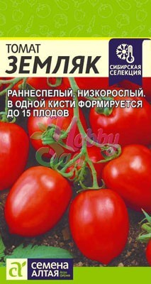 Томат Земляк (0,05 г) Семена Алтая Сибирская Селекция!