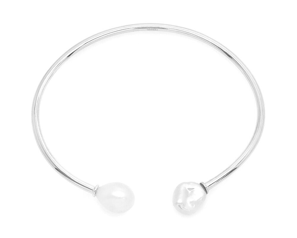 Браслет из серебра жемчуг барочный, Инга