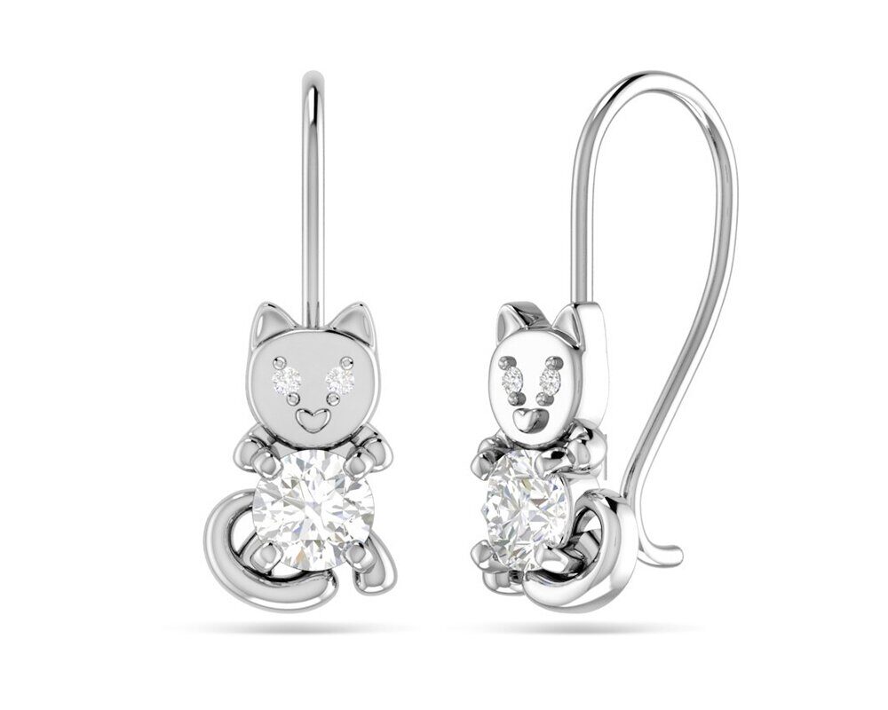 Серьги из серебра куб.циркон., ЗК0201549