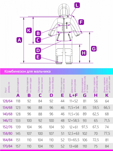 Комбинезон 8з0322 голубой