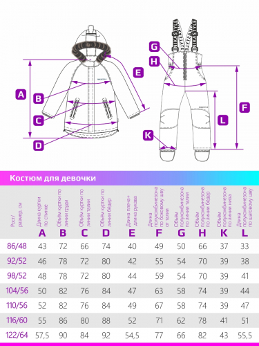 Костюм 7з1222 розовый неон/бирюза