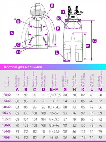 Костюм 7з3122 голубой