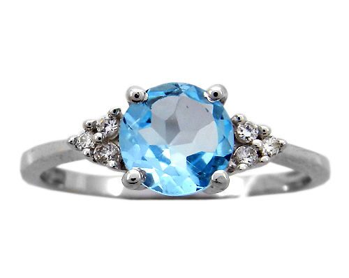 Кольцо из серебра топаз, куб.циркон., Фриза