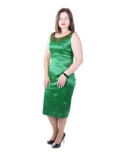 Платье 1F302109-6,зелёный
