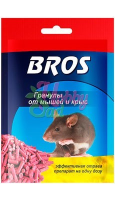 Гранулы от мышей и крыс (90 гр) BROS