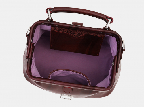Бордовая кожаная женская сумка из натуральной кожи «W0013 Bordo-Z»