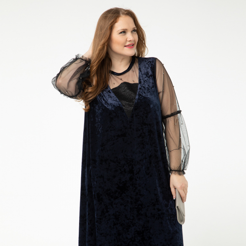 Платье «Малинда» (007128067) тёмно-синий