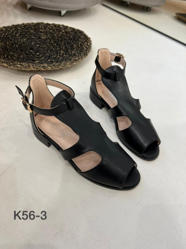 Medanna K56-3 Сандалии женские чер иск кожа