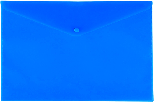 Конверт на кнопке Lamark, А4, 0,18 мм, глянцевый, синий, PE0425-BL