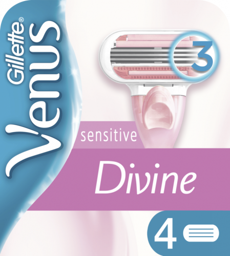 Кассеты для бритвы Жиллетт VENUS Divine Sensitive (4 шт.)