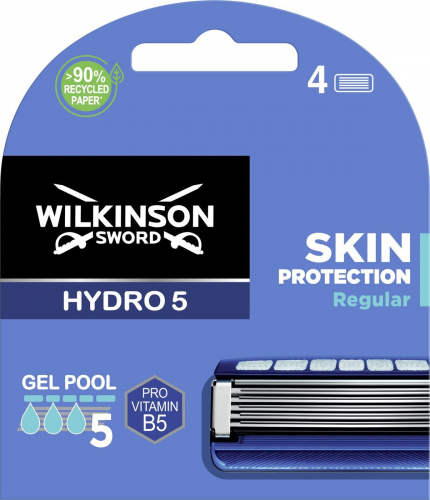 Кассеты для бритвы Schick (Wilkinson Sword) HYDRO-5 Skin Protection Regular (4шт)