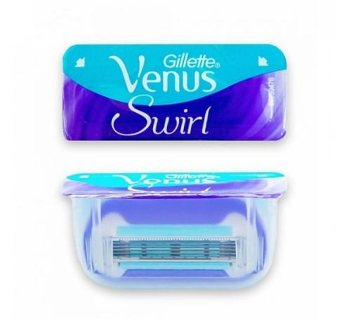 Кассета для бритвы Жиллетт VENUS Extra Smooth Swirl (типа Embrace) (1 шт.) без розничной упаковки