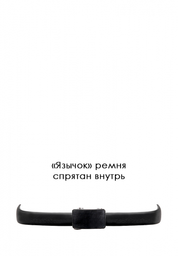 Ремень кожаный мужской CARPENTER Crt48/A гладк.черный