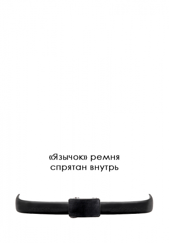 Ремень кожаный мужской CARPENTER Crt48/A гладк.черный