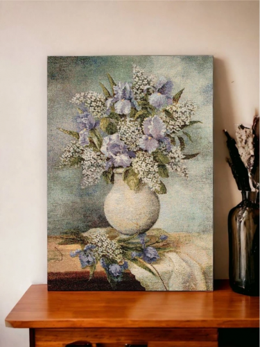 Голубые ирисы 1411 Купон 35х45 см 2689