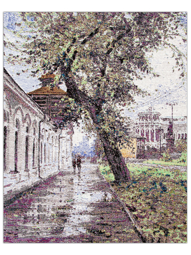 455-3hB1 Картина 42х59 Ранний дождь Ефремов А. В.