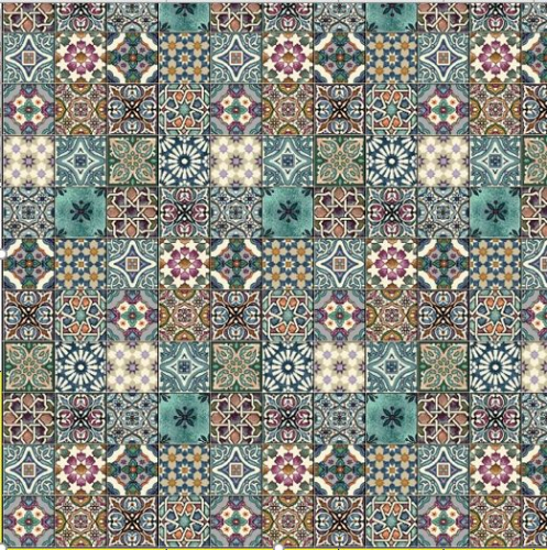 Марокканская мозаика ультрафиолет Покрывало 230х240 см 06960