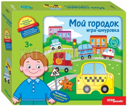 Развивающая игра-шнуровка из дерева 