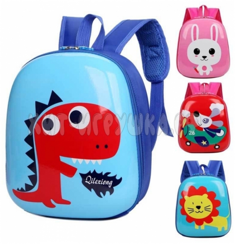 Рюкзак детский дошкольный твердый на молнии Cut animals (ВЫБОР ЦВЕТА)  XS01, XS01