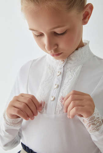 Блузка детская для девочек Annet белый