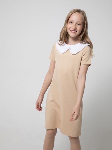 Платье детское для девочек Site бежевый